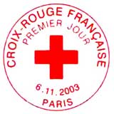 Oblitération 1er jour à Paris le 6 novembre 2003