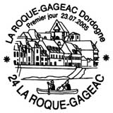 Oblitération 1er jour à La Roque-Gageac le 23 juillet 2005
