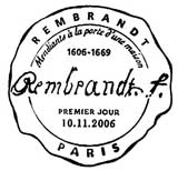 Oblitération 1er jour à Paris le 10 novembre 2006