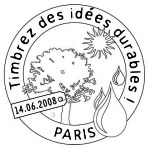 Oblitération 1er jour à Paris au salon du timbre, Parc Floral du 14 au 22 juin
