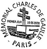 Oblitération 1er jour à Paris au salon du timbre, Parc Floral le 18, 19, 21 et 22 juin 2008