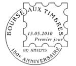 Oblitération 1er jour à Paris  au Carré d'Encre et à Amiens du 13 au 16 mai 2010