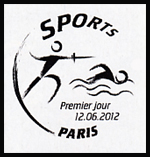 Oblitération 1er jour à Paris au Carré d'Encre et au Parc Floral le mardi 12 juin 2012