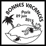 Oblitération 1er jour à Paris au Carré d'Encre le lundi 29 juin 2015