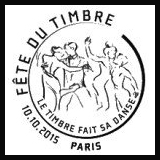 Oblitération illustrée 1er jour dans les 62 villes organisatrices de la fête du timbre de 2015