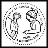 Oblitération 1er jour à Paris au Carré d'Encre le samedi 3 septembre 2016