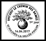 Oblitération 1er jour à Ouches-la-vallée-Foulon et à  Paris au Carré d'Encre le 14 et 15 avril 2017