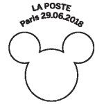Oblitération 1er jour à Paris au carré d'Encre le 29 juin 2018