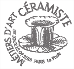 Oblitération 1er jour à Paris au carré d'Encre et à Sèvres (92) Cité de la céramique, le 15 septembre 2018 