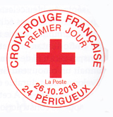 Oblitération 1er jour à Paris au carré d'Encre et à Périgueux au salon «TIMBRES PASSION-PÉRIGUEUX 2018» Salle de la Filature du 26 au 28 octobre 2018 