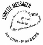 Oblitération 1er jour à Paris au carré d'Encre le 16 et 17 février 2018