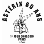 Oblitération 1er jour à Paris au carré d'Encre le 6 septembre 2019