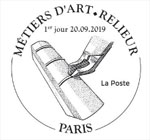 Oblitération 1er jour à Paris au carré d'Encre le 20 et 21 septembre 2019