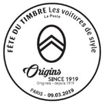 Oblitération 1er jour à Paris au carré d'Encre et dans les 87 villes organisatrices de la fête du timbre le 9 mars 2019