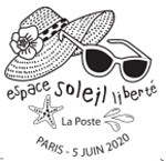 Oblitération 1er jour à  Paris au carré d'Encre le 5 et 6 juin 2020