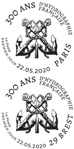 Oblitération 1er jour à  Paris au carré d'Encre le 22 mai 2020