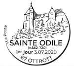 Oblitération 1er jour à  Paris au carré d'Encre et 9 place des fines herbes, 67210 Obernai le 3 et 4 juillet juin 2020