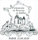 Oblitération 1er jour à Paris au Carré d'Encre le 21 septembre 2020