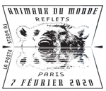 Oblitération 1er jour à  Paris au carré d'Encre le 7 et 8 février 2020