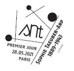 Oblitération 1er jour à  Paris au carré d'Encre 3 bis rue des Mathurins, 75009 PARIS le  le 28 et 29 mai 2021