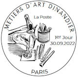 Oblitération 1er jour au carré d'Encre 3 bis rue des Mathurins, 75009 PARIS le 30 septembre et 1 octobre 2022