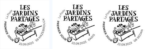 Oblitération 1er jour le 22 et 23 septembre 2023<br>- Au carré d'Encre 3 bis rue des Mathurins PARIS<br>- Grand Place, de 10h à 17h, 59190 Hazebrouck<br>- Bureau de poste de Sedan Turenne, le vendredi de 8h30 à 12h et le samedi de 9h à 12h, 1 bis Place Turenne, 08200 SEDAN.