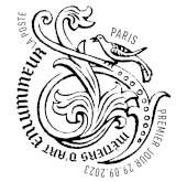 Oblitération 1er jour le 29 et 30 septembre 2023<br>- Au carré d'Encre 3 bis rue des Mathurins PARIS