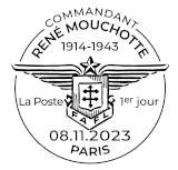 Oblitération 1er jour du 8 au 10 novembre 2023<br>- Au carré d'Encre 3 bis rue des Mathurins PARIS<br>- Salon Philatélique d’Automne, Espace Champerret Hall A - 6, rue Jean Ostreicher, 75017 PARIS.