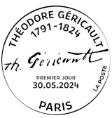 Oblitération 1er jour du 30 mai au 1 juin 2024<br>-  Au carré d'Encre de 10h à 19h, 13 bis rue des Mathurins, 75009 PARIS<br>- du jeudi 30 mai au samedi 1er juin, de 10h à 18h (Sauf le 1er juin jusqu’à 17h) à PARIS-PHILEX 2024, Hall 5.1, Paris expo, Porte de Versailles, PARIS 15e.<br>- Musée des beaux-arts, de 10h à 18h, Espace Marcel DUCHAMP, 76000 ROUEN (Uniquement le jeudi 30 mai)