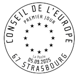 Oblitération 1er jour le 5 et 6 septembre 2025<br>- Au carré d'Encre de 10h à 19h, 13 bis rue des Mathurins, 75009 PARIS (Fermé le lundi, Oblitération jusqu’à 17h). <br> - Bureau de Poste de 9h à 18h, 1 rue de la Fonderie, 67000 STRASBOURG (uniquement le vendredi ).
