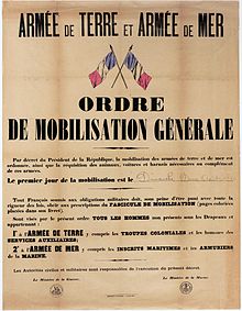 Centenaire de la première guerre mondiale. Mobilisation générale