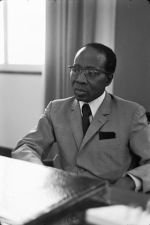1er anniversaire de la mort de Léopold Sédar Senghor (1906-2001) homme d'état et poète sénégalais