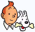 Fête du timbre Tintin et Milou personnages de bande dessinée de Georges Remi dit Hergé